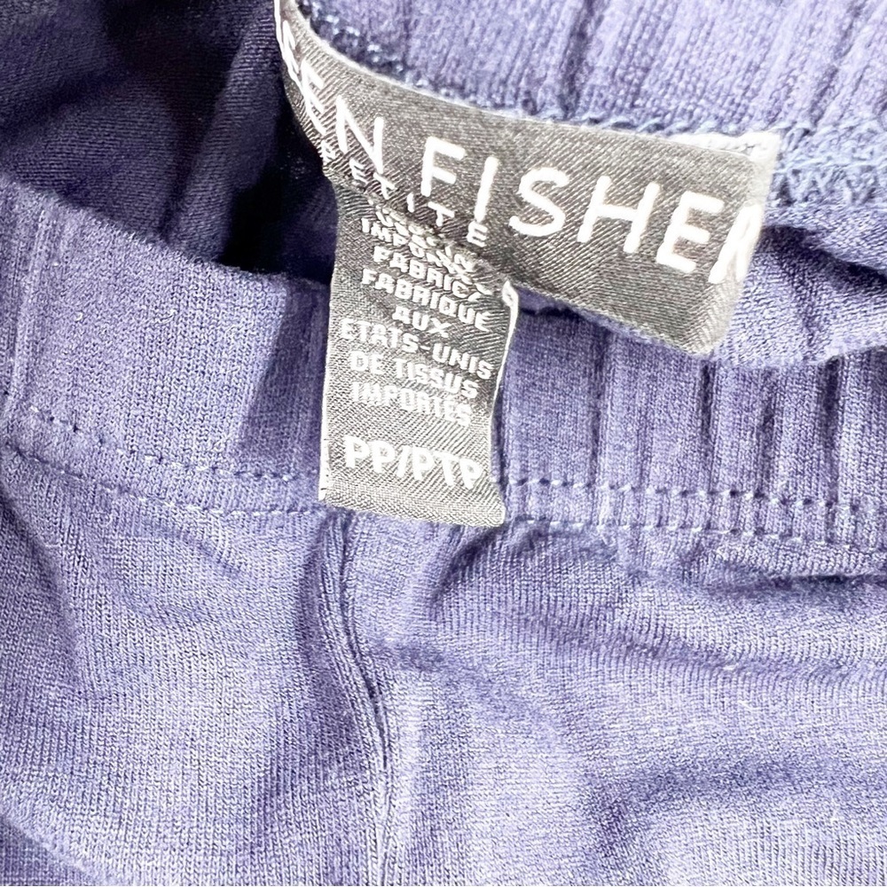✅ Eileen Fisher Blue Viscose Jersey Ankle Leggings Pants SIZE PETITE SMALL - Picture 3 of 8